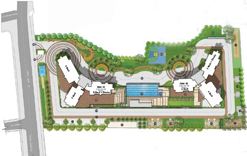 Master Plan of Prestige Fairfield in Dollars Colony, Bangalore - Image 103168