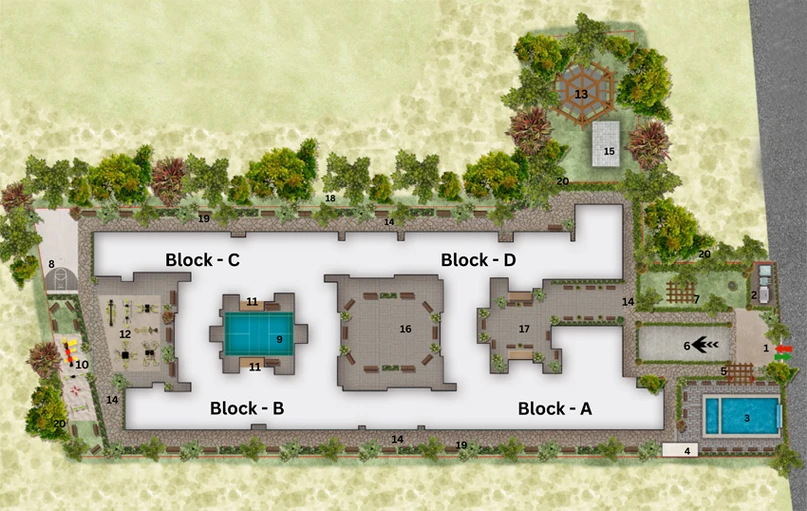 Master Plan of Purple Woods in KR Puram, Bangalore - Image 103176
