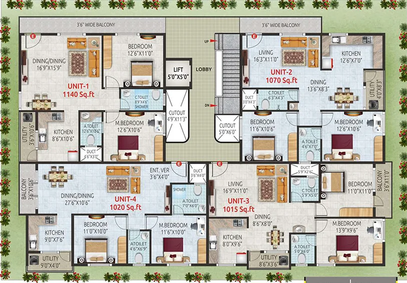 Master Plan of Urban Bliss in JP Nagar, Bangalore - Image 176951