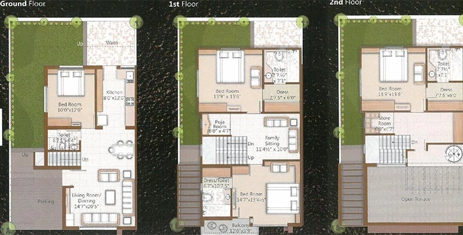 4 BHK House/Villa in Shreekunj Greens in Gotri, Vadodara - Image 826717