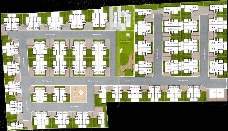 Master Plan of Shreekunj Greens in Gotri, Vadodara - Image 202392