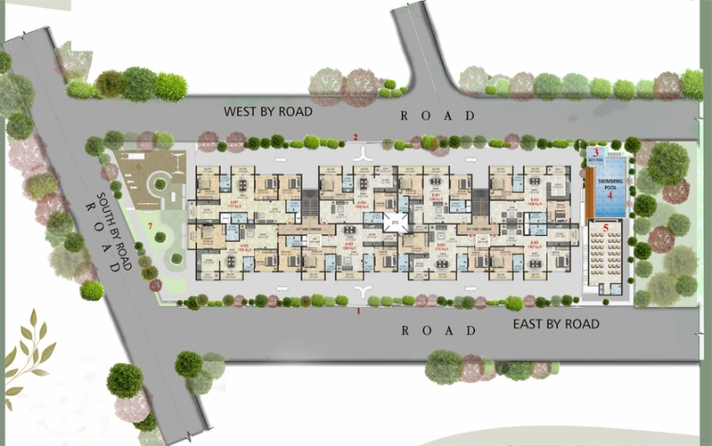 Master Plan of Sonin Park South in JP Nagar, Bangalore - Image 103182