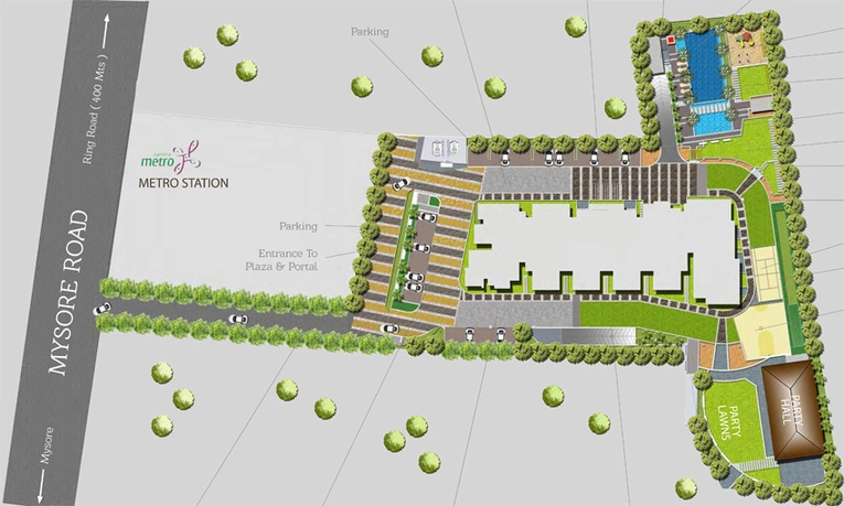 Master Plan of Birla Apple Spire in Mysore Road, Bangalore - Image 103195