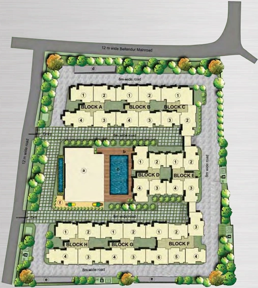 Master Plan of DNR Arista in Bellandur, Bangalore - Image 104180