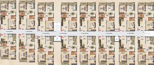 Floor Plan of SLV Icon in Yelahanka, Bangalore - Image 104207