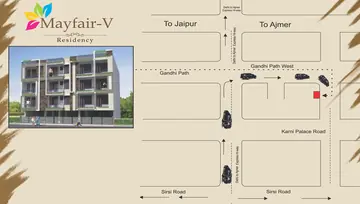 Location of Manglam Mayfair Residency 5 - Image 191653