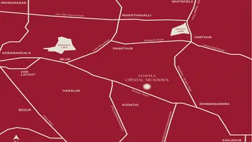 Location of Sobha Crystal Meadows - Image 103552