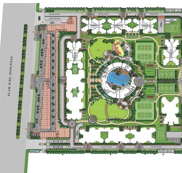 Master Plan of Sam Palm Olympia in Sector 16 C, Greater Noida - Image 104124