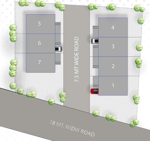 Master Plan of R Reyon Duplex in Waghodia Road, Vadodara - Image 104160