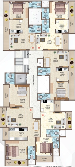 Floor Plan of Pinnacle Innovative Crystal in Kharghar, Navi Mumbai - Image 104275