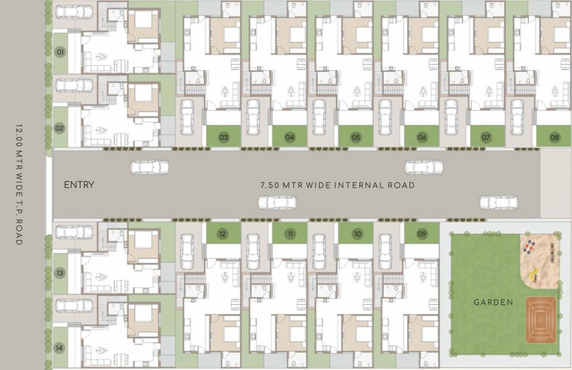 Master Plan of Shree Avadh Aashray in Dabhoi Road, Vadodara - Image 148025