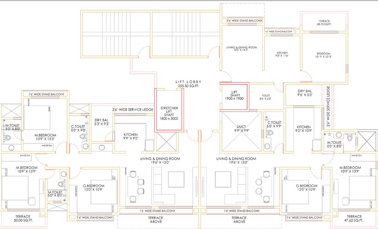 Floor Plan of Akshar Altorios in Hadapsar, Pune - Image 104339