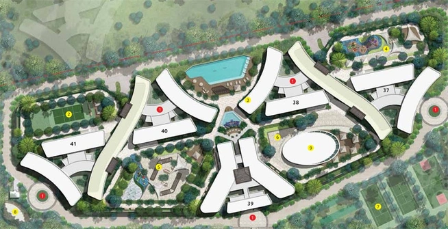 Master Plan of Amanora Adreno Towers in Hadapsar, Pune - Image 104348