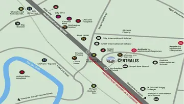 Location of Mahindra Lifespaces Centralis - Image 104322
