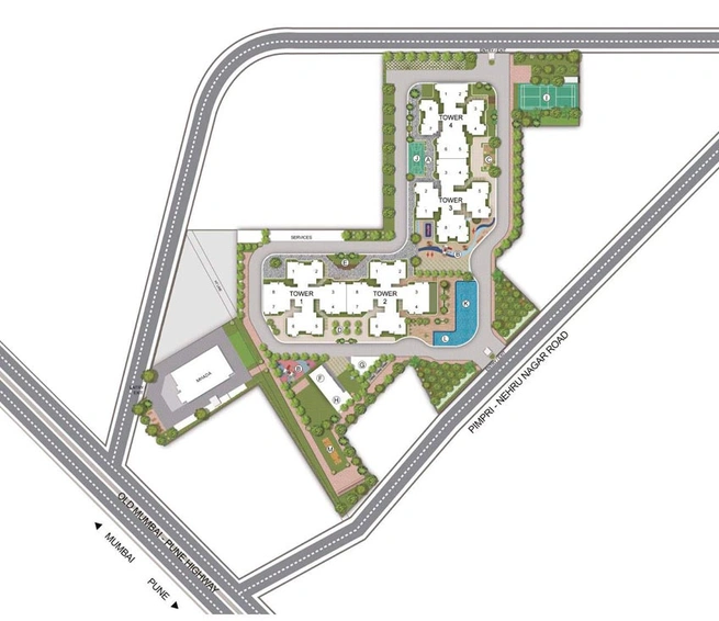 Master Plan of Mahindra Lifespaces Centralis in Pimpri Chinchwad, Pune - Image 104324