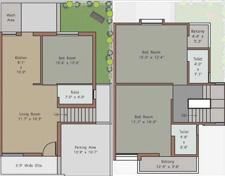 3 BHK Duplex in Shivam Rudraksh Bliss in Waghodia Road, Vadodara - Image 824292