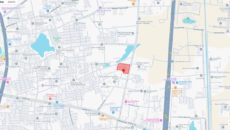 Location of Shivam Rudraksh Bliss in Waghodia Road, Vadodara - Image 194536