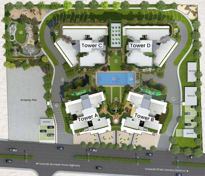 Master Plan of Mahindra Nestalgia in Pimpri Chinchwad, Pune - Image 104389