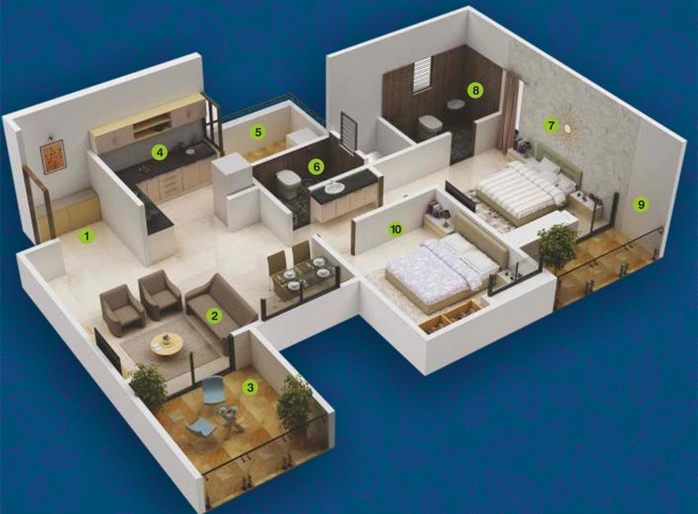 2 BHK Flat in Majestique Euriska in NIBM, Pune - Image 701118