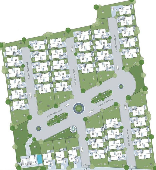 Master Plan of Samanvay Santorini 2 in Kalali, Vadodara - Image 193383