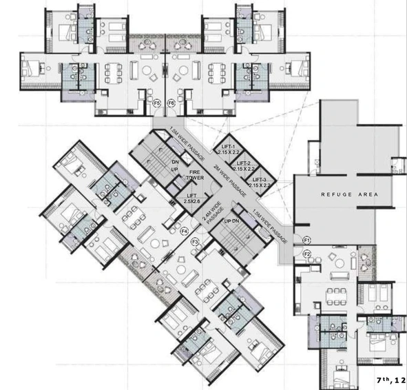 Floor Plan of Malpani M Soul Strings Wing C in Pashan, Pune - Image 104470