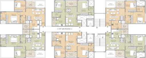 Floor Plan of ANP Royal Mystic in Rahatani, Pune - Image 104476