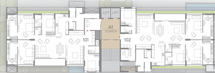 Floor Plan of Sachin Patel Sherwoods Opulent in Sevasi, Vadodara - Image 194181