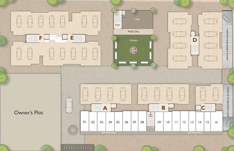 Master Plan of Aadhya Aurum in Vasna Bhayli Main Road, Vadodara - Image 181506