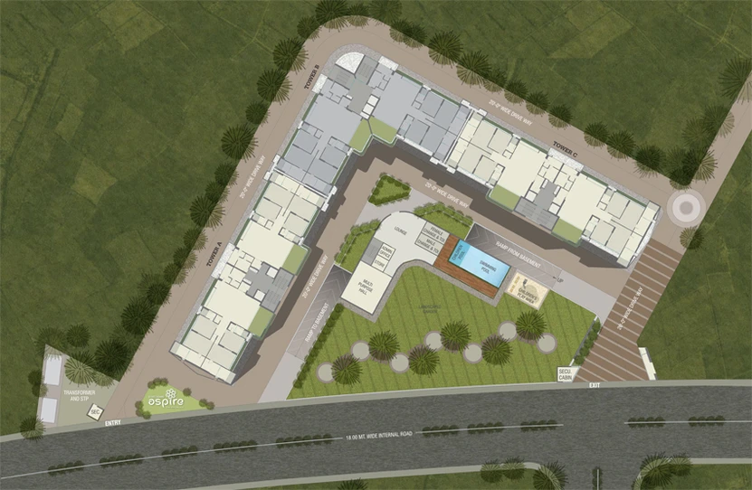 Master Plan of Neptune Greenwoods Aspire in Alkapuri, Vadodara - Image 167445
