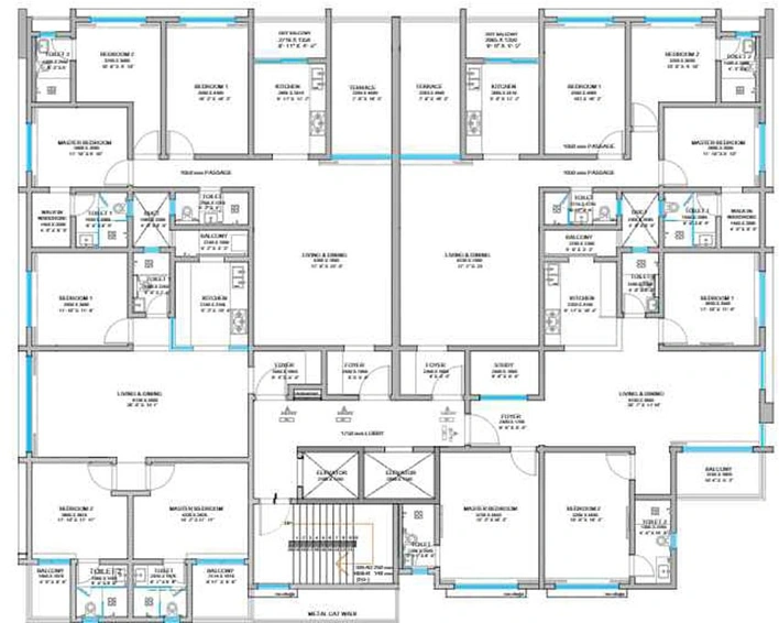 Floor Plan of Orange Corp Amara in Nigdi, Pune - Image 104514