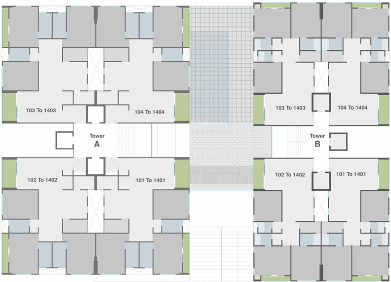 Floor Plan of Parshwa Embe Opulence in Manjalpur, Vadodara - Image 167248