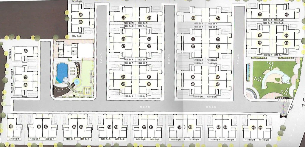 Master Plan of Samruddhi Ashok Vatika in Bill, Vadodara - Image 182895