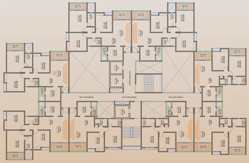 Floor Plan of Ceratec West Winds in Hinjewadi, Pune - Image 104549
