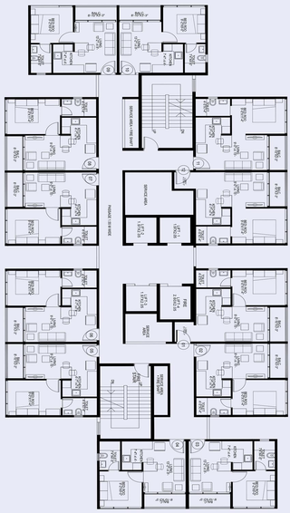 Floor Plan of Duville Riverdale Suites in Kharadi, Pune - Image 104563