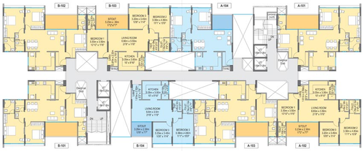 Floor Plan of Wadhwani Om Mangalam Yash in Kiwale, Pune - Image 116949