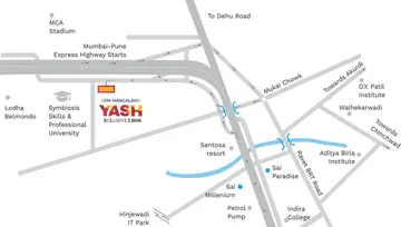 Location of Wadhwani Om Mangalam Yash - Image 116948