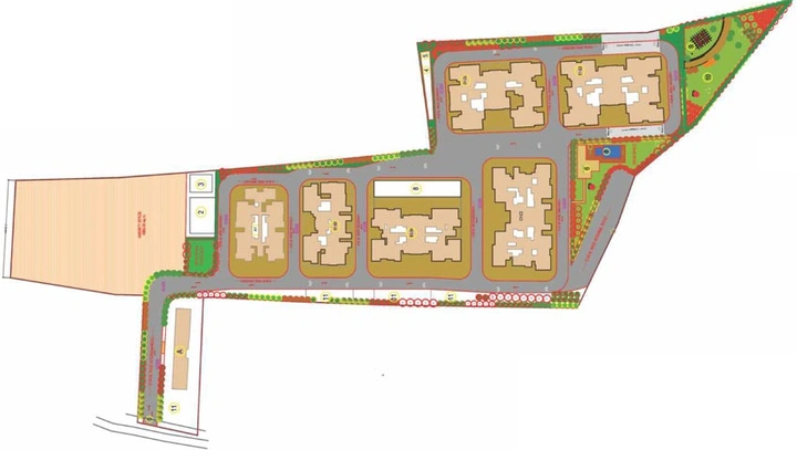 Master Plan of Mantra 7 Hills in Kirkatwadi, Pune - Image 104571