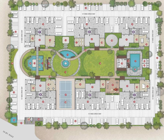 Master Plan of Sahajanand Iris in Manjalpur, Vadodara - Image 166230