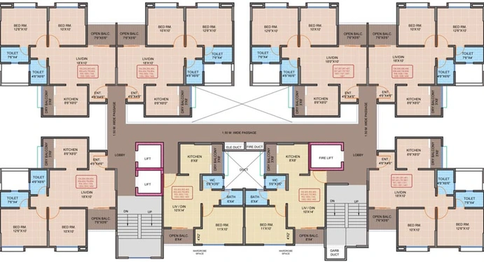 Floor Plan of GK Aarcon in Punawale, Pune - Image 104557