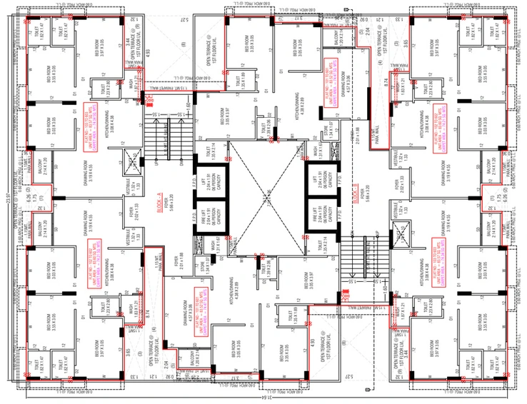 Floor Plan of Shivansh Sivana Greens in Kalol, Gandhinagar - Image 104591