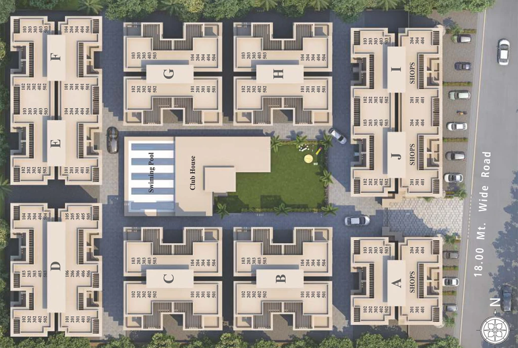 Master Plan of Earth Ambrosia in Vemali, Vadodara - Image 166157