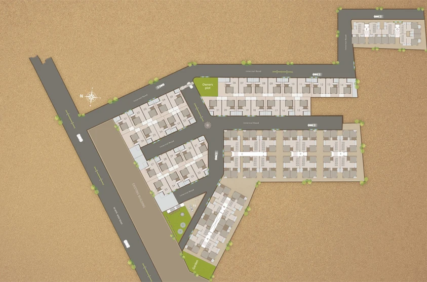 Master Plan of Shreeji Sahaj Residency in Kareli Baug, Vadodara - Image 166041