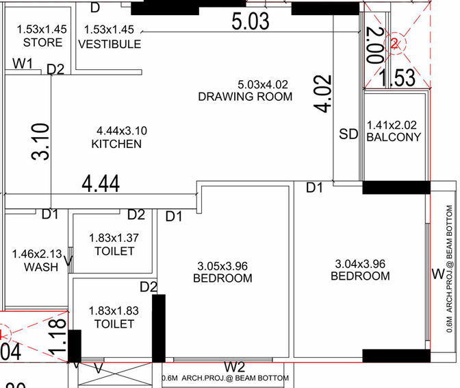 2 BHK Flat in Shreeji Shreenand Ananta in Randheja, Gandhinagar - Image 702033
