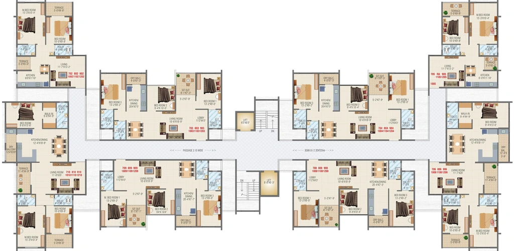 Floor Plan of Apex Love Spring in Chikhali, Pune - Image 104904