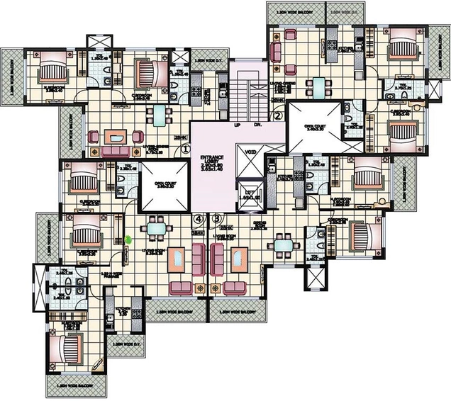Floor Plan of Buildmore Classic in Mapusa, Goa - Image 161149