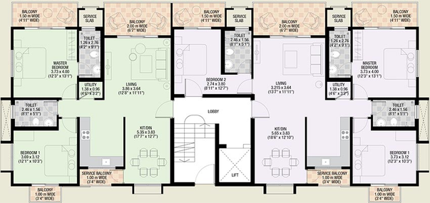 Floor Plan of Acron Niama Valley in Porvorim, Goa - Image 163679