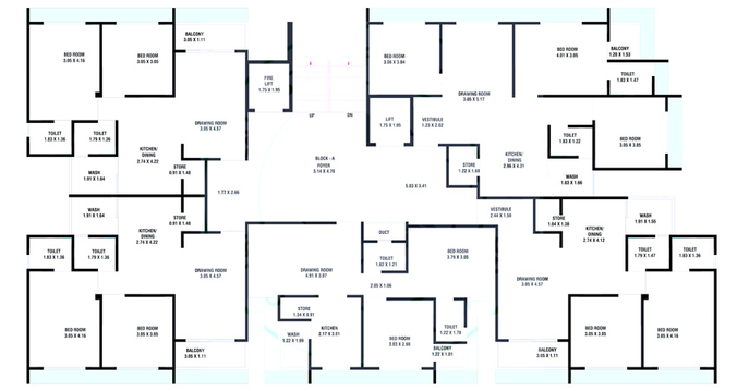 Floor Plan of Shree Shakti 99 in Kalol, Gandhinagar - Image 104605