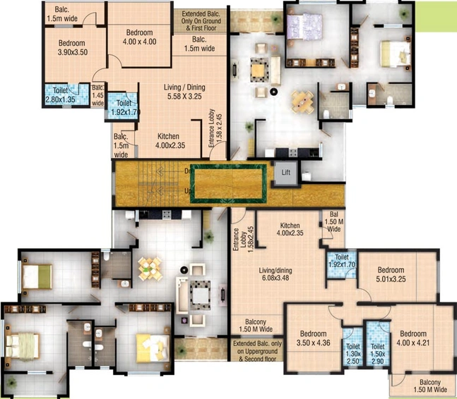 Floor Plan of Devashri Greens in Porvorim, Goa - Image 148846