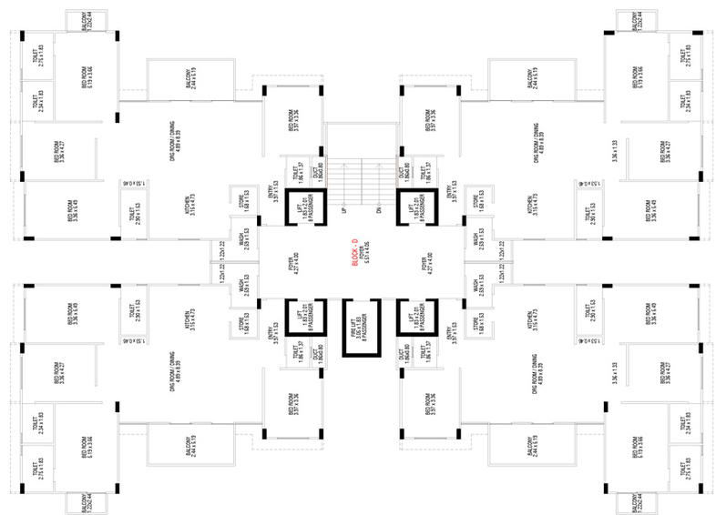 Floor Plan of Parshiv The Taurus in Vaishnodevi Circle, Ahmedabad - Image 106502