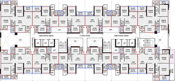 Floor Plan of BKP Monte Rosa in Sinhagad Road, Pune - Image 105045
